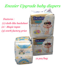 Encaier Upgrade Popular Africa Market Baby Nappies Diapers